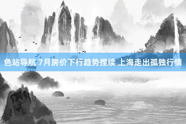色站导航 7月房价下行趋势捏续 上海走出孤独行情